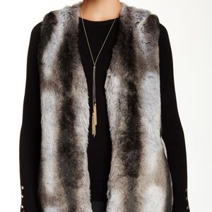 Safari by Imposter Tunic Faux Fur Vest Small